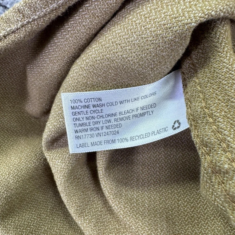 Goodfellow & Co Shirt Mens 2XL Brown Long Sleeve Button Casual Pockets Work